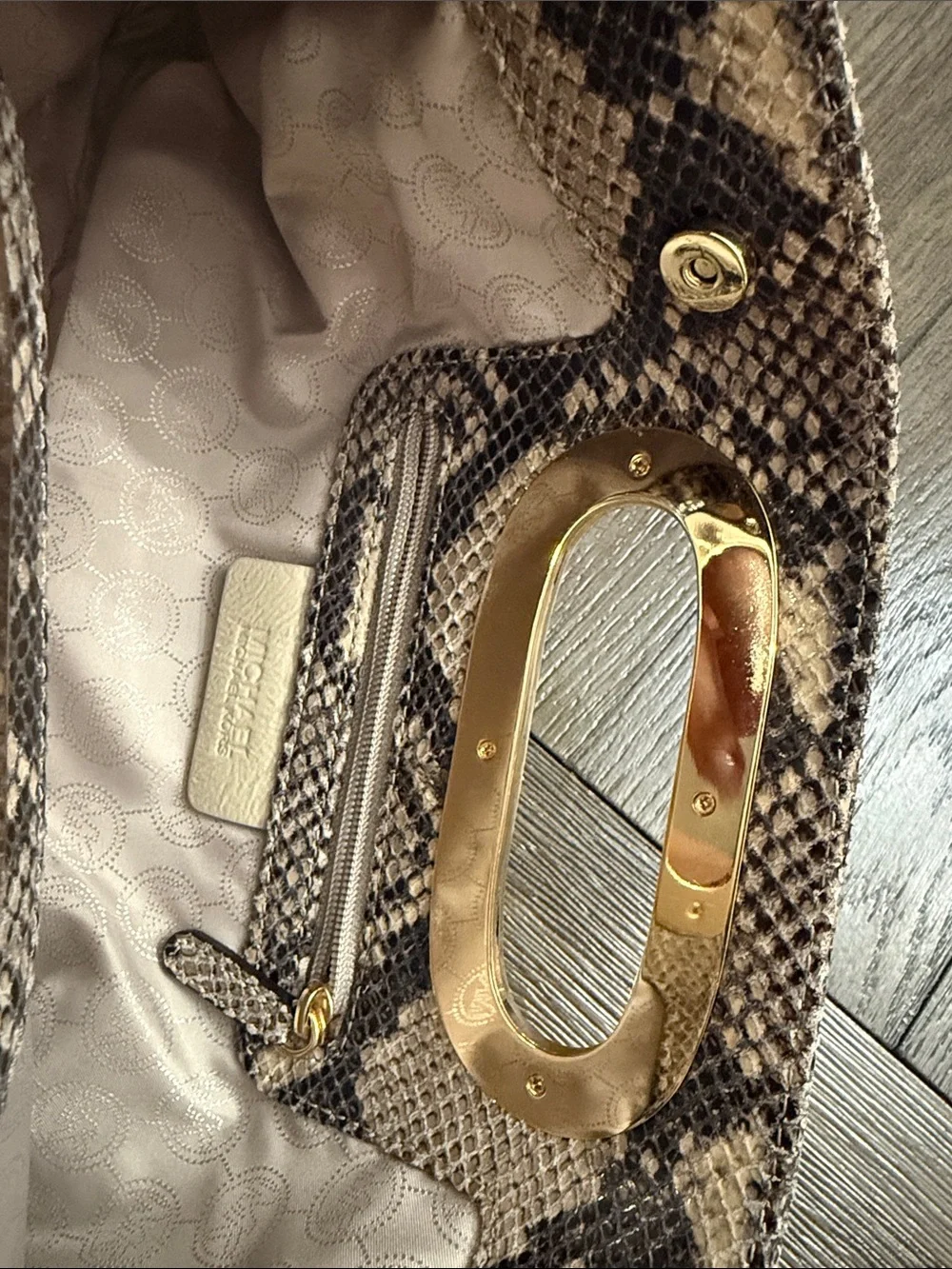Michael Kors stylish snakeskin